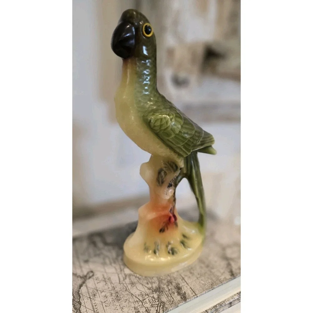 Vintage 60's Wax Candle parrot  9'
